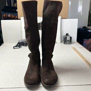 Alberto Fermani “Larissa” Italian Suede Tall Boots |Handcrafted in ItalyEU 37.5